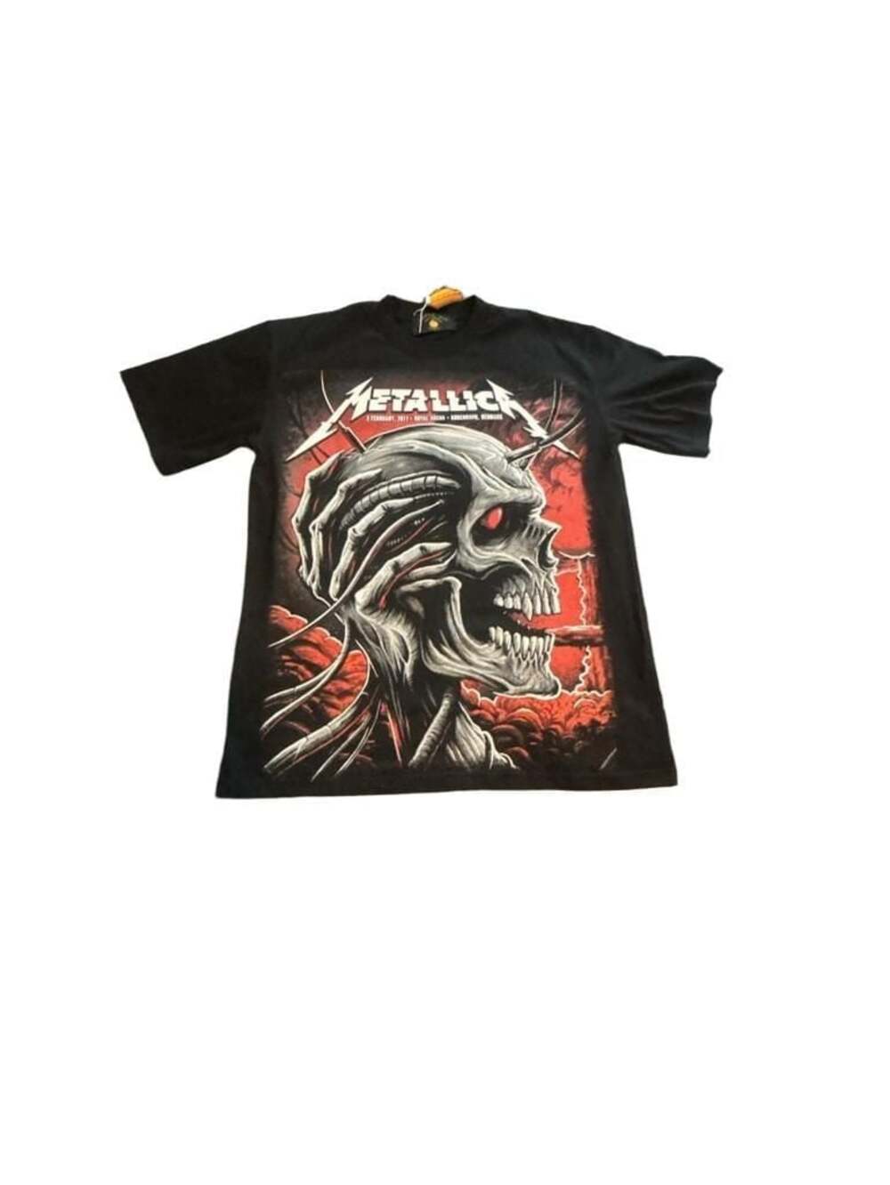 Metallica 2017 Royal Arena Copenhagen Denmark Tour Graphic T-Shirt -XL